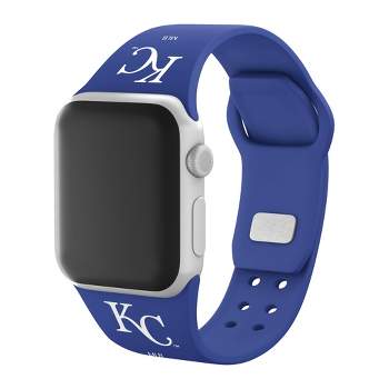 MLB Kansas City Royals Apple Watch Compatible Silicone Band - Blue
