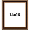 PosterPalooza | Weathered Gold Picture Frame - UV Acrylic, Foam Board Backing, Hanging Hardware - 2 of 4