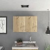 VYNXARIA 19" Wall Cabinet with Two Doors and Two Internal Shelves in White and Light Oak ¨C Perfect for Kitchen Organization - 2 of 4