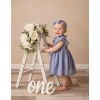 2Bunnies Lace Pom Pom Trim Baby Girl Dress - 2 of 4