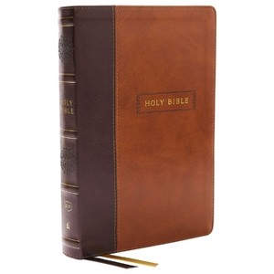 KJV Holy Bible with 73,000 Center-Column Cross References, Brown Leathersoft, Red Letter, Comfort Print: King James Version - by  Thomas Nelson - 1 of 1