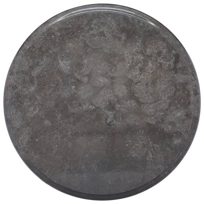vidaXL Table Top Black Ø15.7"x1" Marble