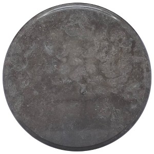 vidaXL Table Top Black Ø15.7"x1" Marble - 1 of 4