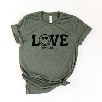 Simply Sage Market S.W.Smiley Love Smile Short Sleeve Tee