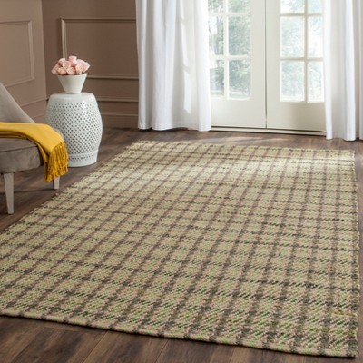 Cape Cod Green and Natural Hand-Knotted Cotton Area Rug