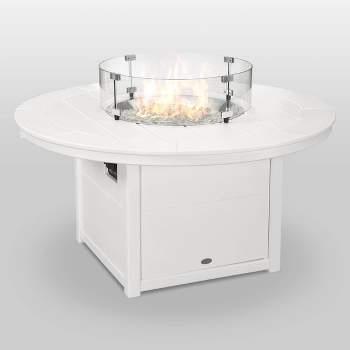 POLYWOOD Round 48" Outdoor Fire Pit Table