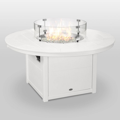 Polywood Round 48 Outdoor Fire Pit, Target Outdoor Fire Pit Tables