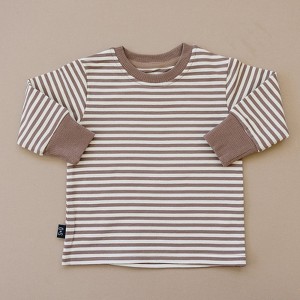 Kids Banks Striped Long Sleeve Tee Shirt - Olive + Scout - 1 of 4