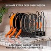 Aghana Digitals 8-Tier Adjustable Cookware Organizer: Heavy-Duty Metal Pot/Pan/Lid Rack with 3 DIY - 4 of 4