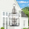 Livex Lighting Newburyport 1 - Light Post Light in  Brushed Nickel - 4 of 4
