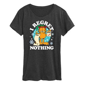 Women's - Garfield - I Regret Nothing Short Sleeve Graphic T-Shirt - 1 of 4