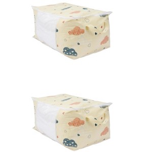 REGALWOVEN Non-Woven Fabric Organizing Bedroom Closet Storage Bags with Handles 2 Pcs - 1 of 4