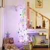 Whisen 5FT Pencil Prelit Artificial Christmas Tree with 250 Colorful Surface Branches, 150 Colorful LED Lights - White - 2 of 4