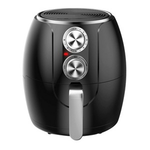 Brentwood 3.2 Quart Electric Air Fryer with Timer and Temp Control- Black and Silver - 1 of 4