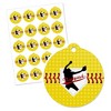 Big Dot of Happiness Grand Slam - Fastpitch Softball - Birthday Party or Baby Shower Favor Gift Tags (Set of 20) - 2 of 4
