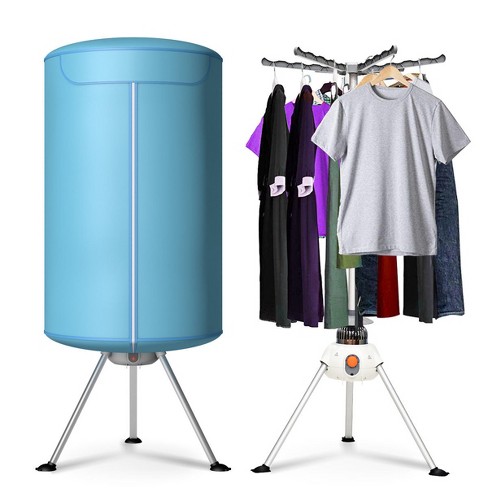 FXNFXLA Portable Folding Clothes Dryer, Electric Clothes Dryer, Smart  Drying Rack Hang Dryer Machine, with 7 Gears Timer Function, Waterproof and