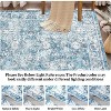 Soft Non-Slip Washable Area Rug - Thin Low Pile Non-Shedding Traditional Oriental Bordered Carpet for Living Room Bedroom - 3 of 4