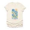 Simply Sage Market Summer Vibes Blue Flowers Short Sleeve Tee - 2 of 4