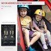 2-in-1 Bike Trailer and Stroller for 2 Kids with Foldable Frame and Safety Flag for Outdoor Riding-3irtyhousy - 3 of 4