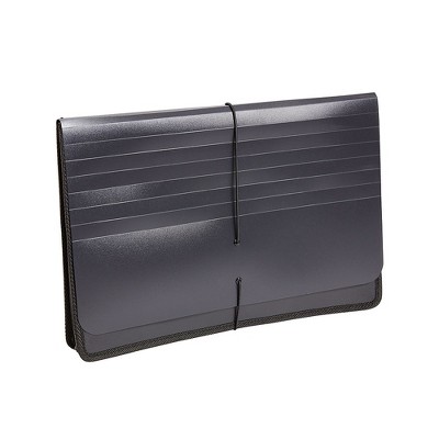 Staples Poly Expanding Wallets Legal 5" Expansion Black (11884)