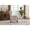 Okak Mid-Century Aesthetic Fabric Lounge Armchair with Floral Design,Leisure Sofa Accent Chair for Living Rooms,Relaxation Areas - 4 of 4