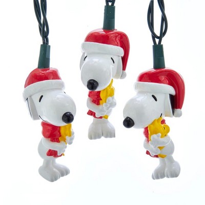 Kurt Adler 10-Light LED Snoopy and Woodstock Light Set