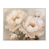 Kate & Laurel All Things Decor 31.5"x41.5" Sylvie Beaded Painterly Peonies Framed Canvas by The Creative Bunch Studio White - 2 of 4