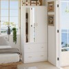 FUFU&GAGA Armoire Wardrobes With Mirror And Hanging - 2 of 4