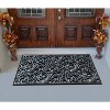 A1HC 100% Rubber Outdoor Doormat, Floral Paisley, 30"x48", All-Weather, Slip-Resistant, Mats for Entryways - 2 of 4