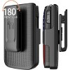 Nakedcellphone Combo for TCL Flip 3 Phone - Hard Case and Belt Clip Holster - 4 of 4