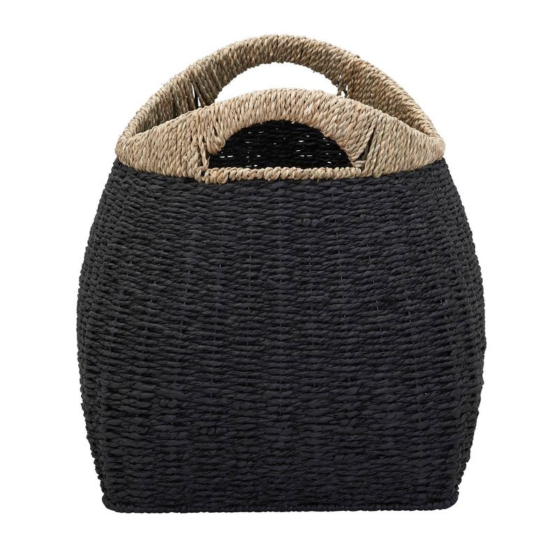 Household Essentials Two-Tone Basket Seagrass and Paper Rope, 6 of 10