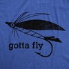 Mens Gotta Fly T Shirt Funny Fisherman Fly Fishing Lure Tee For Guys - Crazy Dog Men's T Shirt - 2 of 4