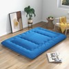 Infans Queen Futon Mattress Japanese Floor Sleeping Pad Washable Cover Carry Bag Blue - 4 of 4
