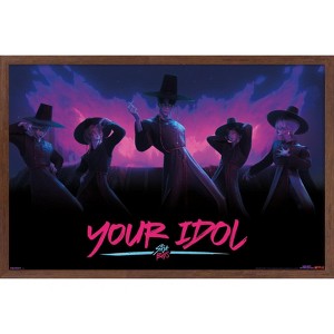 Trends International Netflix KPop Demon Hunters (2025) - Saja Boys Demon Dance Framed Wall Poster Prints - 1 of 4