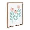 18" x 24" Sylvie Scandi Paper Flowers by Myriam Van Neste Framed Canvas - Kate & Laurel All Things Decor: Modern Botanical Art - image 2 of 4