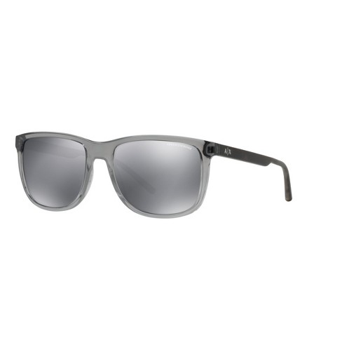 Armani Exchange Ax4070s 57mm Male Pillow Sunglasses Mirror Black Lens :  Target