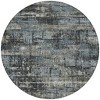 Charcoal And Gray Geometric Washable Indoor Outdoor Area Rug - 4 of 4