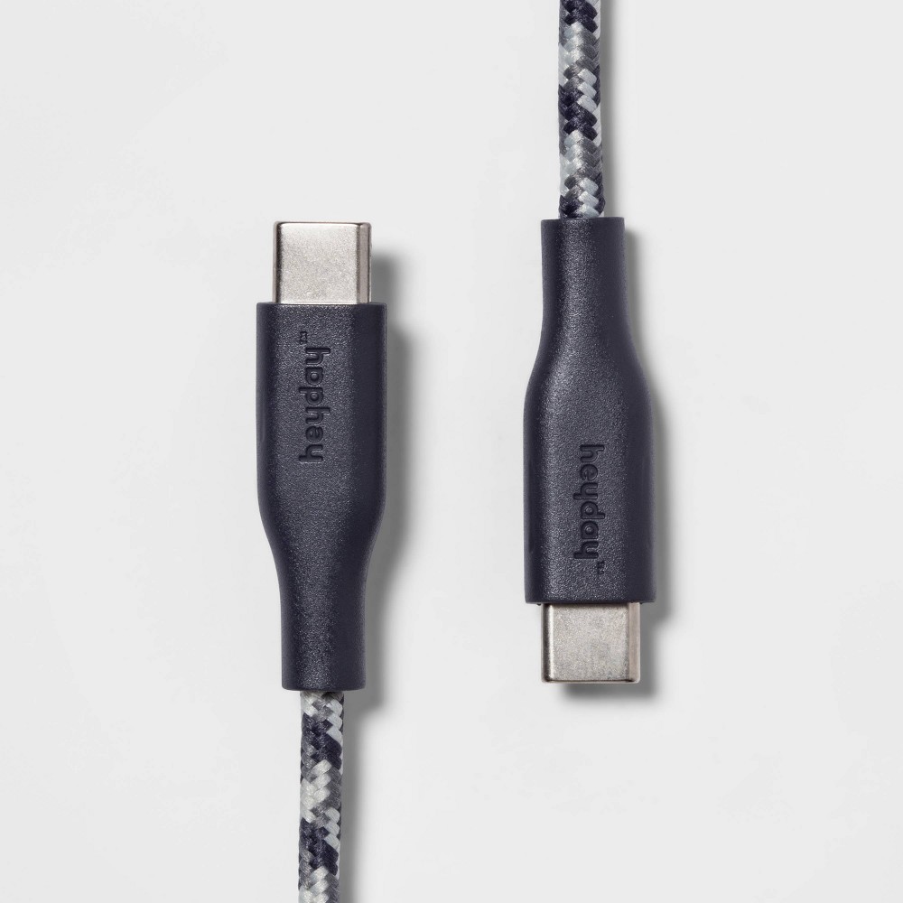 heyday 4' USB-C to USB-C Braided Cable - Night Blue