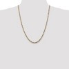 Black Bow Jewelry 4mm, 14k Yellow Gold, D/C Quadruple Rope Chain Necklace - 2 of 4