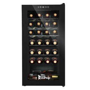 Winado 28 Bottle 2.8 Cu.Ft Electric Freestanding Compressor Beverage Cooler in Black - 1 of 4