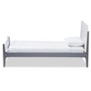 Twin Nereida Modern Classic Mission Style Finished Wood Platform Bed White/Gray - Baxton Studio - 2 of 4