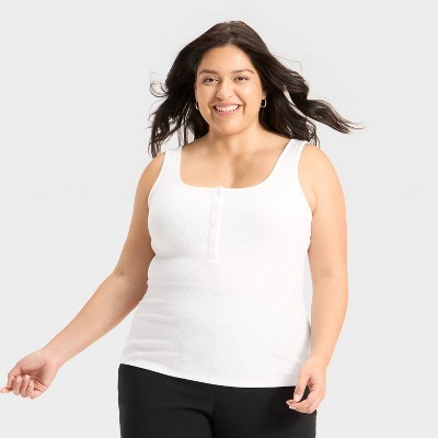 Women's Henley Tank Top - A New Day™