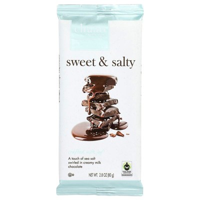Chuao Chocolatier, Milk Chocolate Bar, Sweet & Salty, 2.8 oz