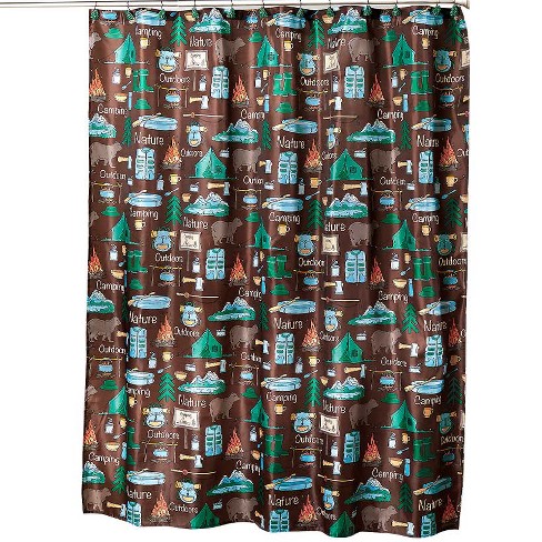 The Lakeside Collection Campsite Bathroom Collection - Shower Curtain 1 Pieces - image 1 of 3