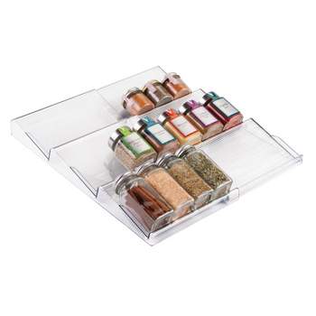 Lynk Professional 16.5-in x 13.25-in Gray/Silver Metal Expandable Spice Tray  Insert in the Drawer Organizers department at