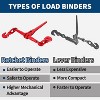 4 Steel Ratchet Load Tie-Downs, 1/2"-3/8", 9200 lbs. Capacity, Forged for G70/G43 Chain Compatibility, for Trucks or Flatbed Trailers - 4 of 4