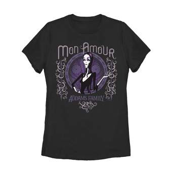 Women's Addams Family Morticia Mon Amour Portrait T-Shirt