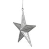 Northlight Speckled Style Hanging Star Christmas Ornament - 5.5" - Silver - image 3 of 3