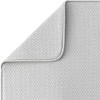 LunaLulinlk Dish Drying Mat for Kitchen 2 Pack, Absorbent Microfiber Dishes Drainer Mats 19.2 x 15.8 Inch, Gray - 2 of 4