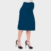 24seven Comfort Aapparel Maternity Elastic Waist A Line Knee Length Skirt - 2 of 4